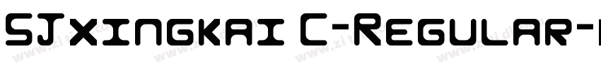 SJxingkai C-Regular字体转换